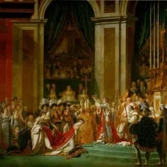 Le Sacre de Napoléon par David, une scène grandiose de couronnement.