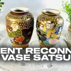 Deux vases japonais ornés de figures et de motifs complexes, un guide pour comment reconnaître un vase Satsuma.